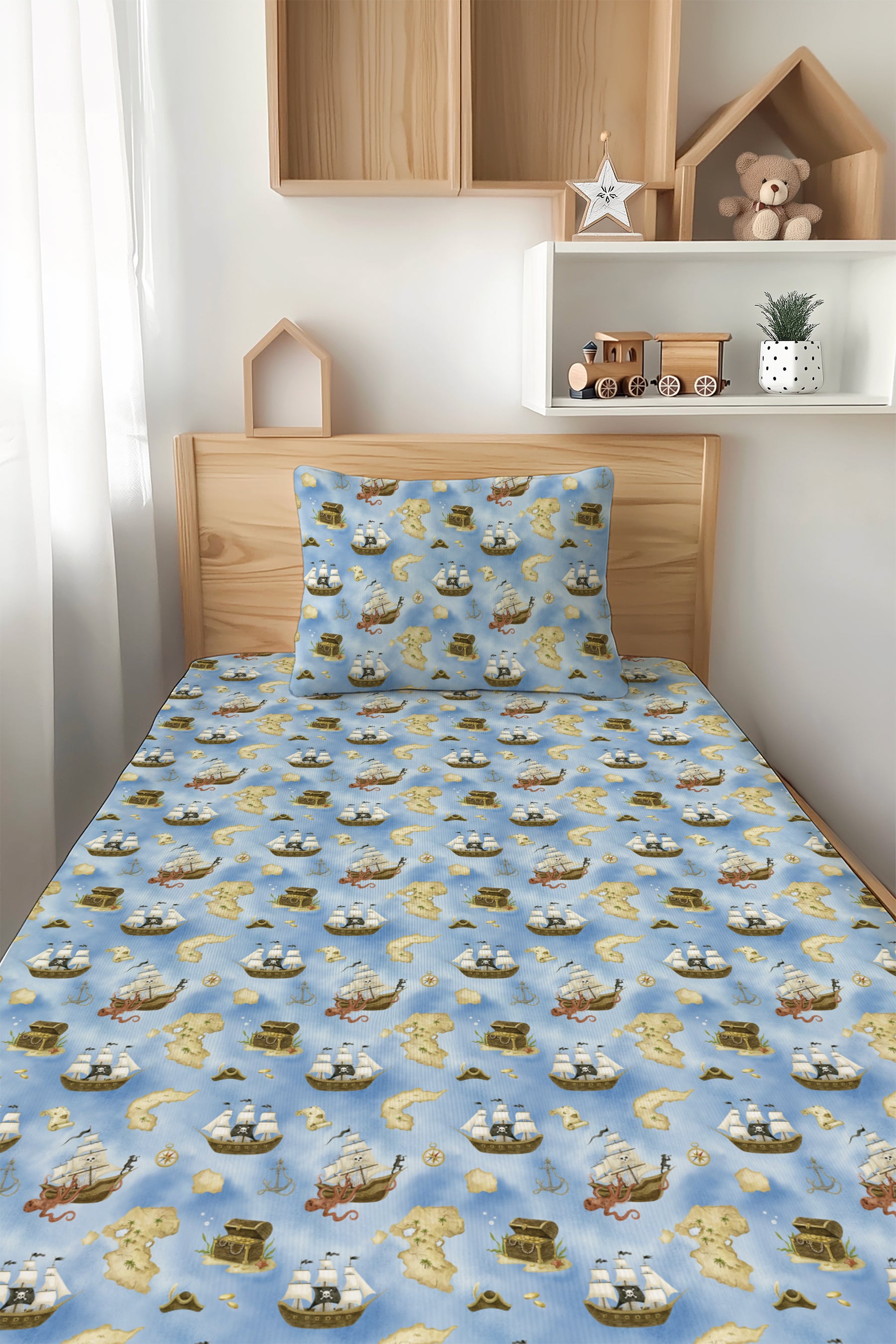 Pillowcase Pirate Bedding Twin Size KXMDXA Piece Bedding Set