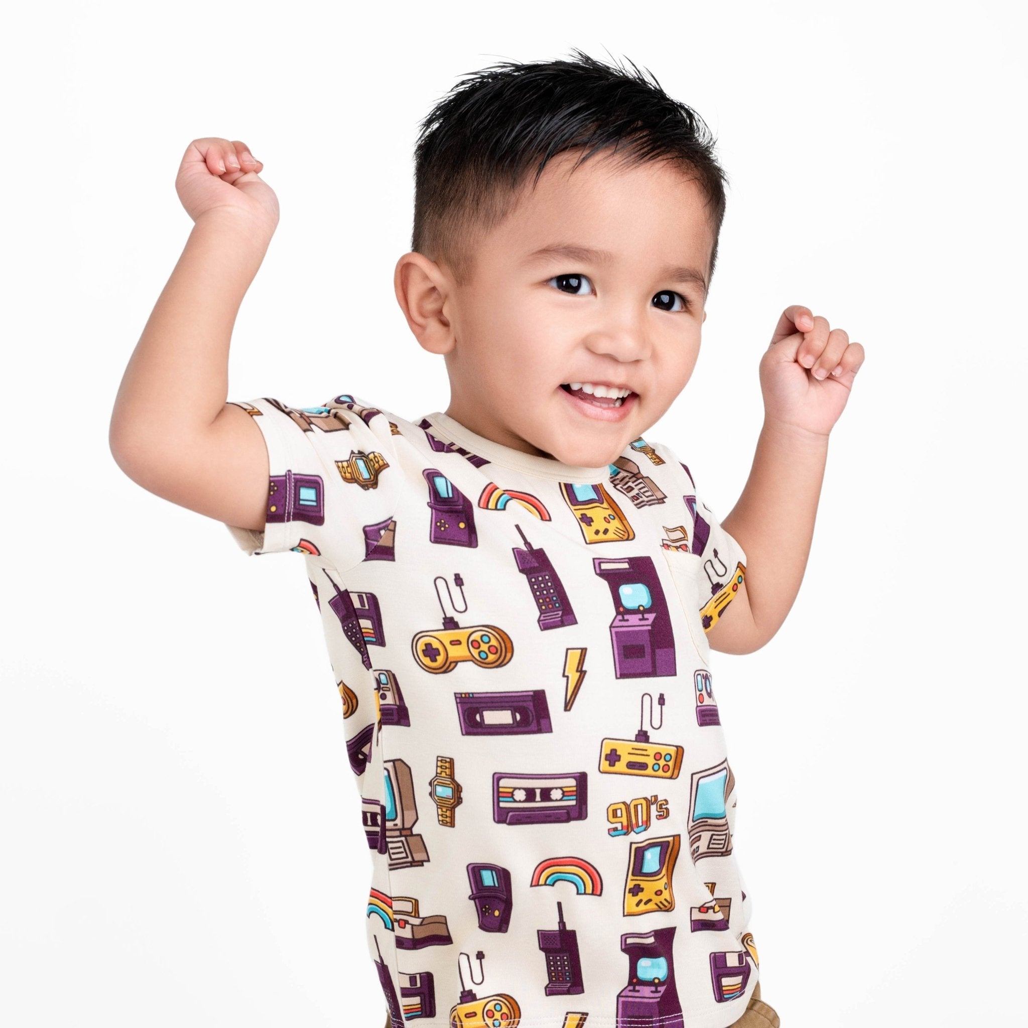 90's Retro Kids' Short Sleeve T-shirt - Jammie Session