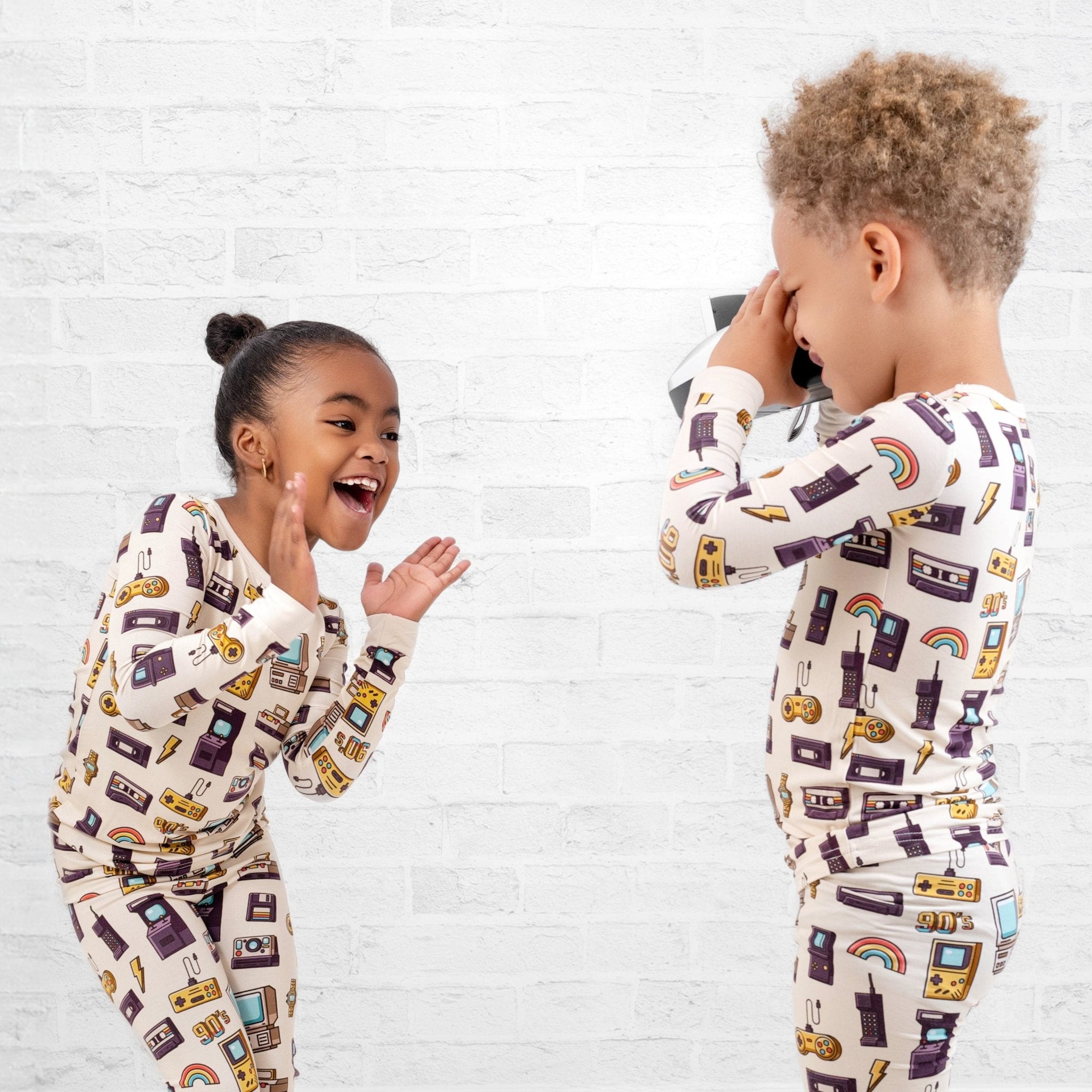 90's Retro Long Sleeve PJ's - Jammie Session