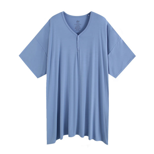 Azure Solid Women's Muumuu Lounge Tee (One size Fits XS - XXL) - Jammie Session
