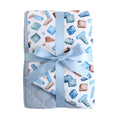 Load image into Gallery viewer, Block Party (Blue) Toddler Quilted Blanket BDLJ - Jammie Session