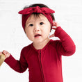 Load image into Gallery viewer, Burgundy Bow - Jammie Session