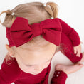 Load image into Gallery viewer, Burgundy Bow - Jammie Session
