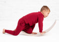 Load image into Gallery viewer, Burgundy Kids Jogger Set - Jammie Session