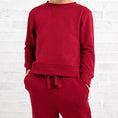 Load image into Gallery viewer, Burgundy Kids Jogger Set - Jammie Session
