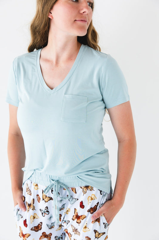 Butterfly Kisses Women's Solid Short Sleeve T-shirt - Jammie Session