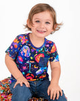 Load image into Gallery viewer, Cosmic Cuddles Zodiac Kids' Short Sleeve T-shirt - Jammie Session
