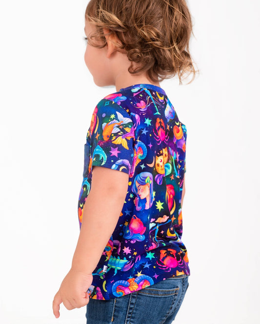 Cosmic Cuddles Zodiac Kids' Short Sleeve T-shirt - Jammie Session