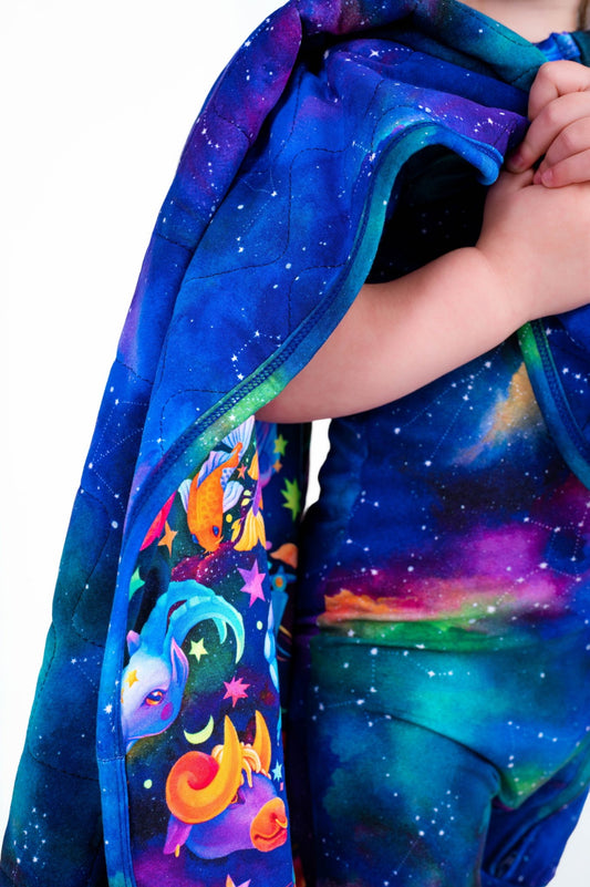 Cosmic Cuddles Zodiac Mini Quilted Blanket - Jammie Session