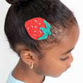 Load image into Gallery viewer, Crochet Strawberry Hair Clips BDLJ - Jammie Session