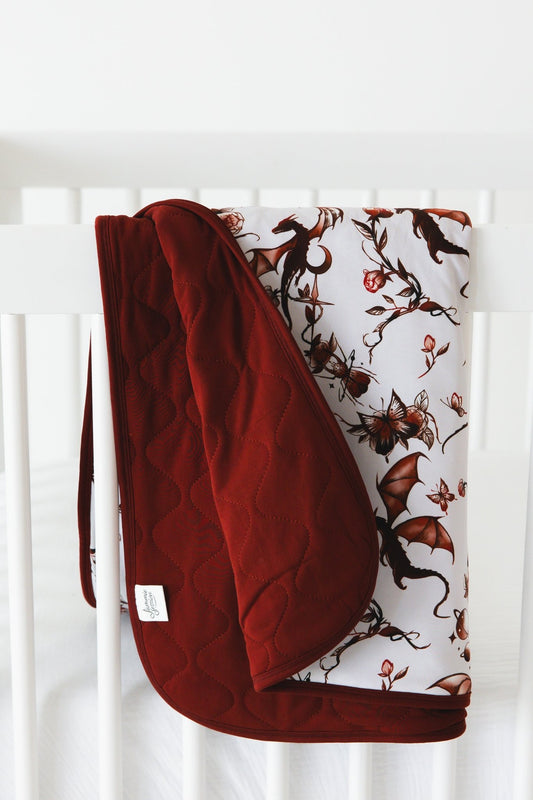 Dreaming with Dragons Adult Quilted Blanket - Jammie Session