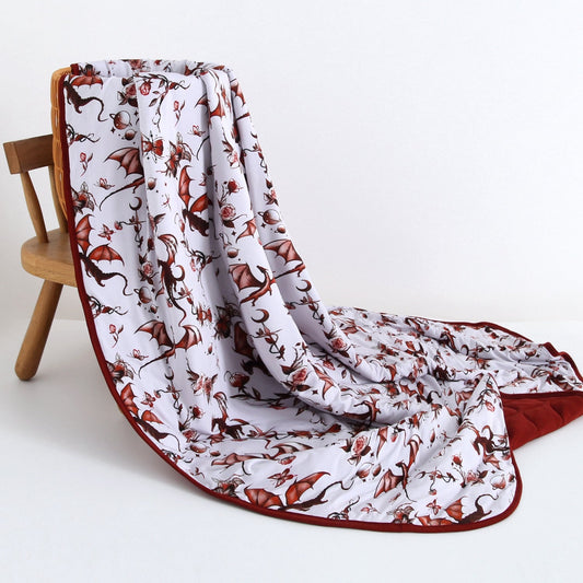 Dreaming with Dragons Adult Quilted Blanket - Jammie Session