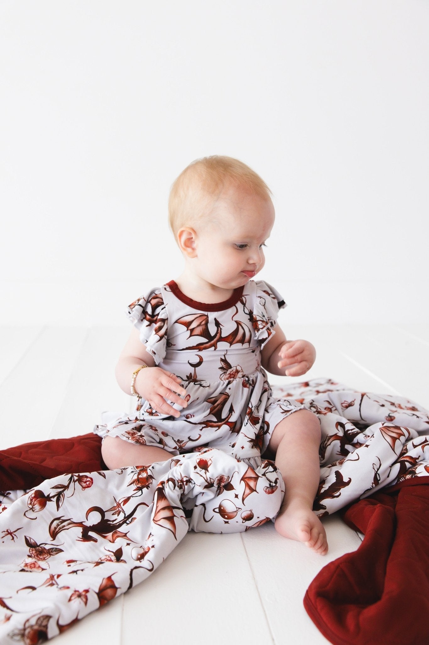 Dreaming with Dragons Toddler Quilted Blanket - Jammie Session