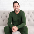 Load image into Gallery viewer, Emerald Men's Long Sleeve Shirt - Jammie Session