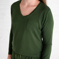 Load image into Gallery viewer, Emerald Women's Long Sleeve Shirt - Jammie Session