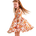 Load image into Gallery viewer, Falling For Florals Long Sleeve Big Kid Twirl Dress - Jammie Session