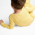 Load image into Gallery viewer, Lemon Meringue (Yellow) Ribbed Long Sleeve PJ's BDLJ - Jammie Session