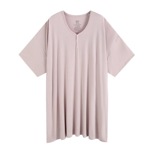 Mauve Taupe Solid Women's Muumuu Lounge Tee (One size Fits XS - XXL) - Jammie Session