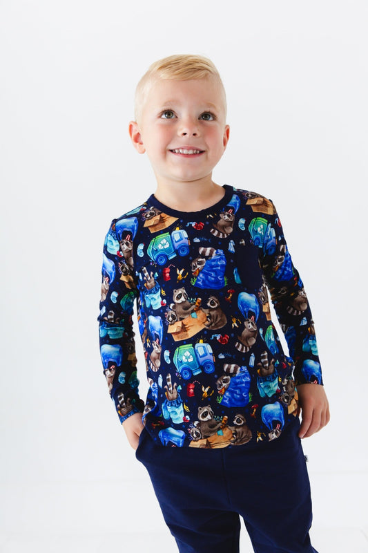 Nocturnal Nonsense Kids' Long Sleeve T-shirt - Jammie Session