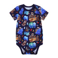 Load image into Gallery viewer, Nocturnal Nonsense Short Sleeve Bodysuit - Jammie Session