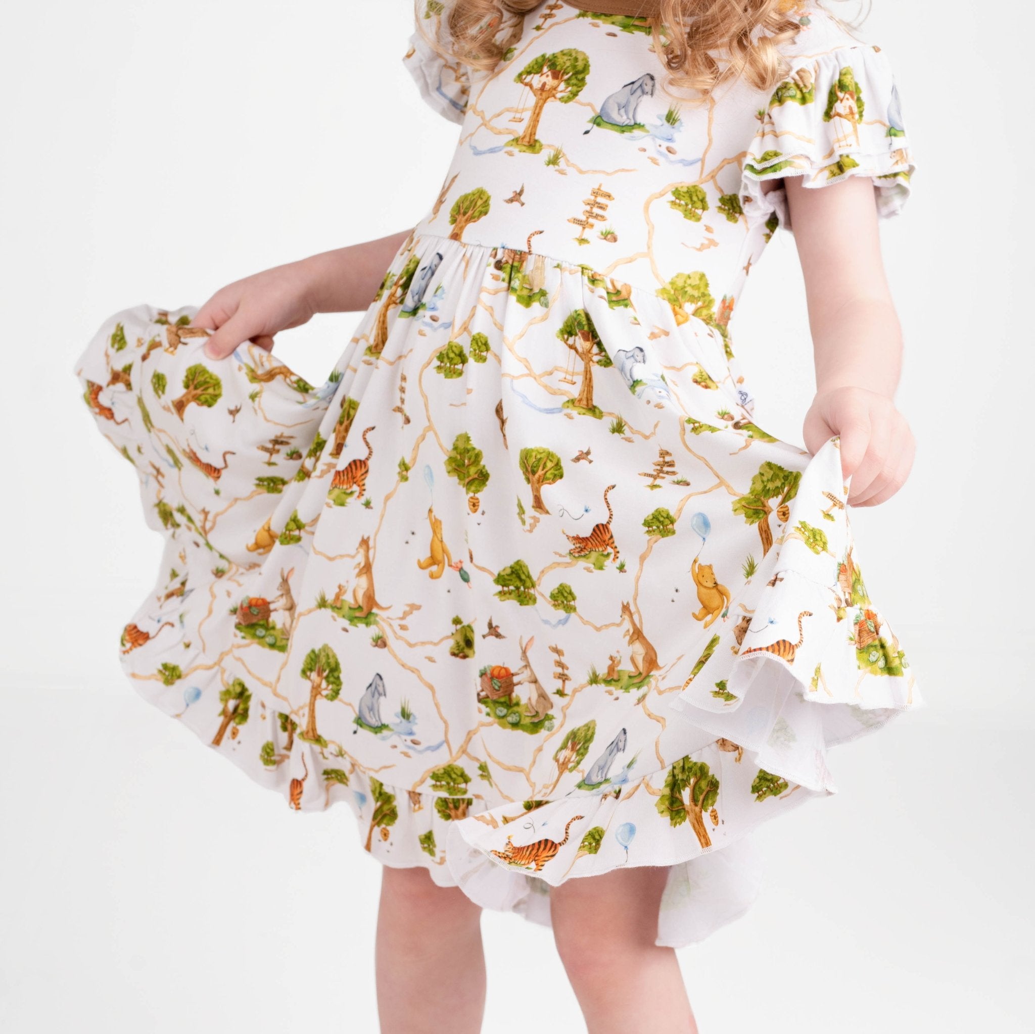 Oh Bother, It's Bedtime Big Kid Twirl Dress - Jammie Session