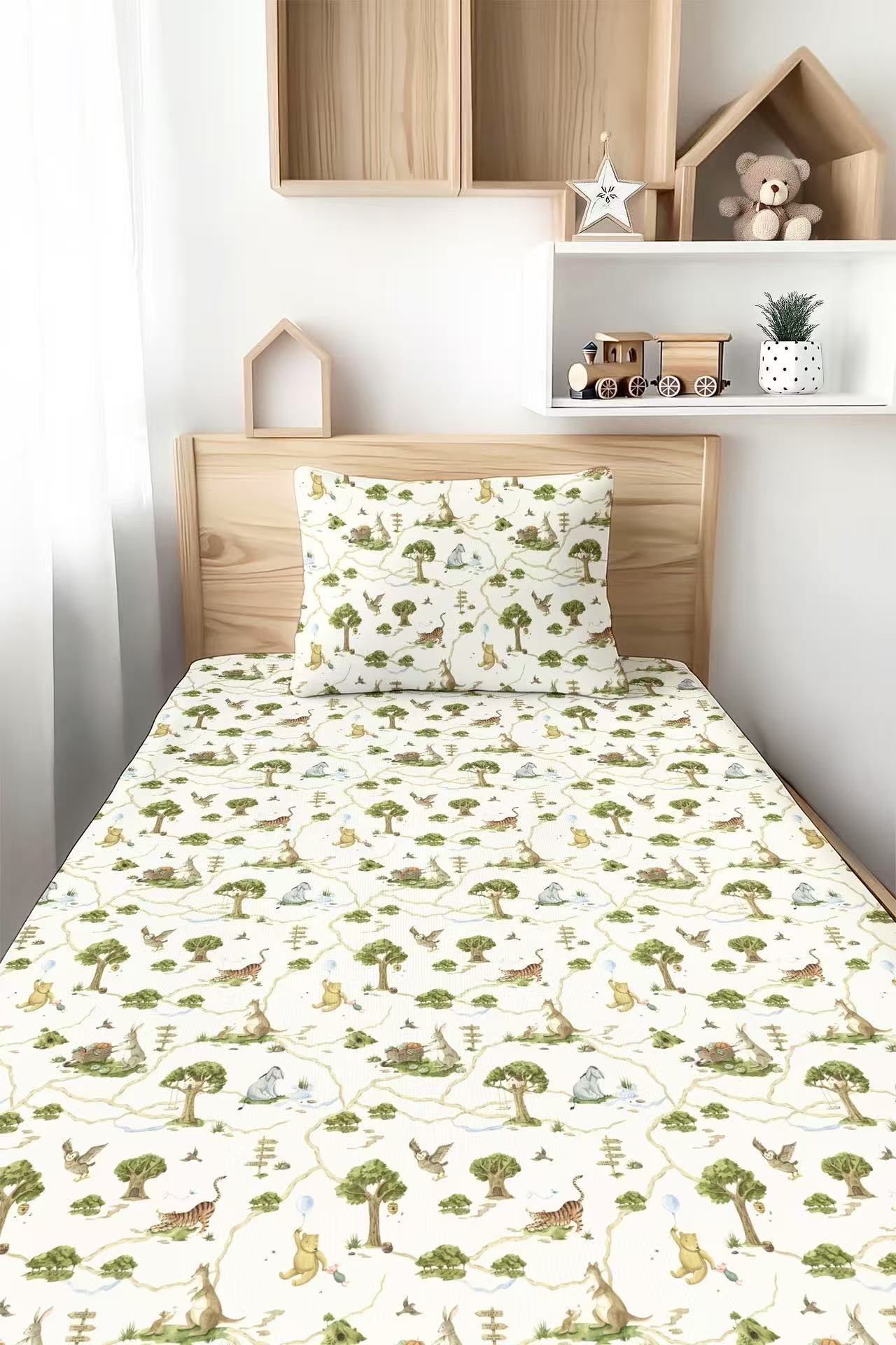 Oh Bother, It's Bedtime Twin Fitted Sheet and Pillowcase Set - Jammie Session