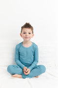 Load image into Gallery viewer, Pacific (Blue) Ribbed Long Sleeve PJ's BDLJ - Jammie Session