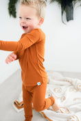Load image into Gallery viewer, Rust (Orange) Ribbed Long Sleeve PJ's BDLJ - Jammie Session