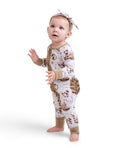 Load image into Gallery viewer, Vintage Voyage Ruffle Romper - Jammie Session