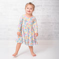 Load image into Gallery viewer, Whimsical Wildflower Long Sleeve Big Kid Twirl Dress - Jammie Session