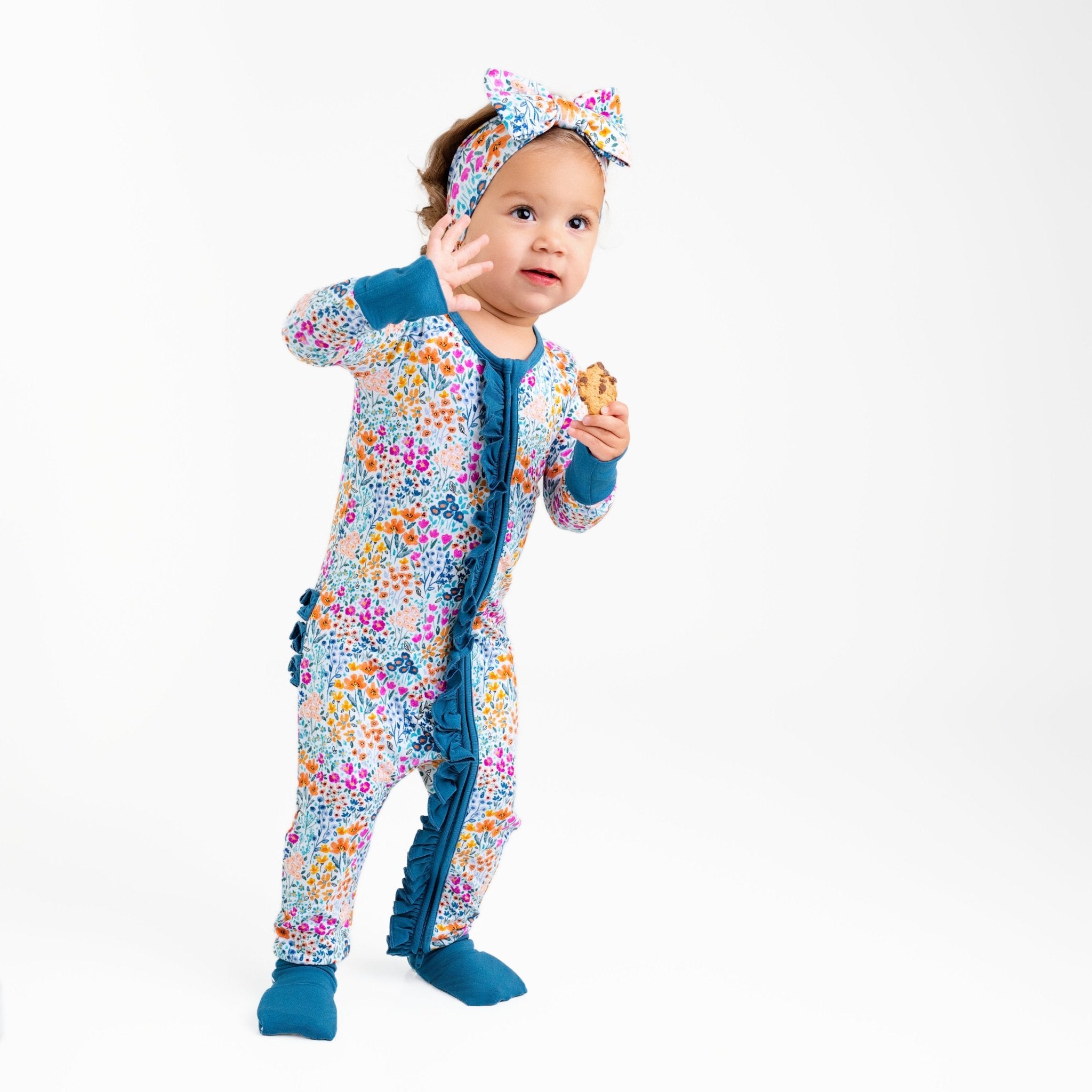 Whispering Wildflowers Ruffle Romper - Jammie Session