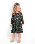 Load image into Gallery viewer, Wood you be my friend Long Sleeve Big Kid Twirl Dress - Jammie Session
