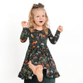 Load image into Gallery viewer, Wood you be my friend Long Sleeve Big Kid Twirl Dress - Jammie Session