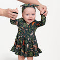 Load image into Gallery viewer, Wood you be my friend Long Sleeve Bodysuit Twirl Dress - Jammie Session