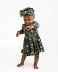 Load image into Gallery viewer, Wood you be my friend Long Sleeve Bodysuit Twirl Dress - Jammie Session