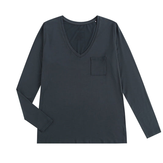 Wood You Be my Friend Women's Solid Long Sleeve Shirt - Jammie Session