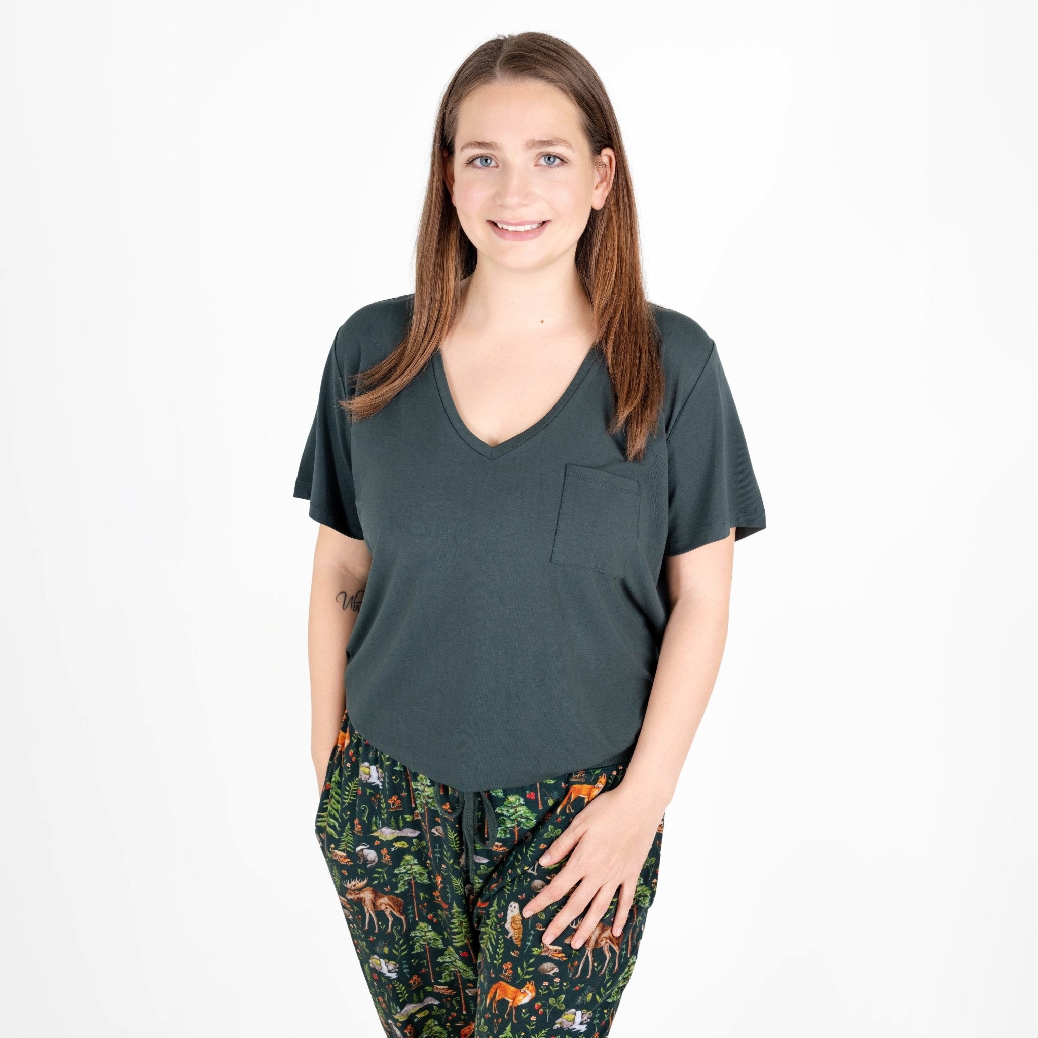 Wood You Be My Friend Women's Solid Short Sleeve T-shirt - Jammie Session