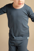 Load image into Gallery viewer, Cadet (Blue) Ribbed Long Sleeve PJ's BDLJ - Jammie Session