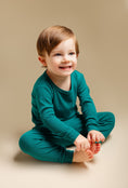 Load image into Gallery viewer, The Real Teal Ribbed Long Sleeve PJ's BDLJ - Jammie Session