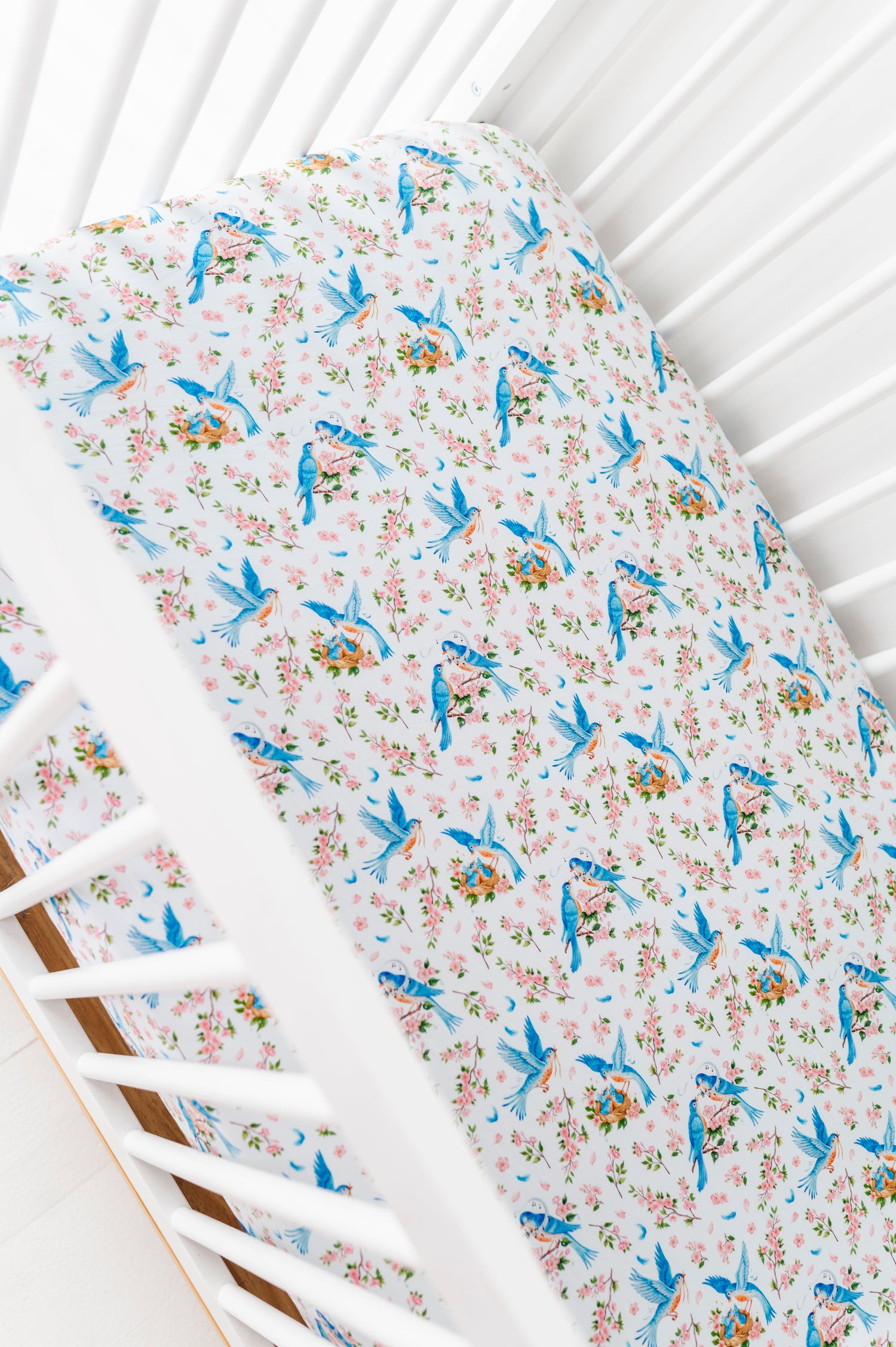 Bluebird Melody Crib Sheet