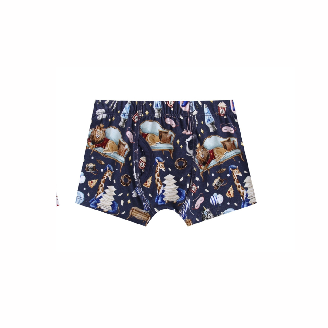 Up Zoo Late Boy's Boxer Brief Underwear