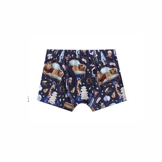 Up Zoo Late Boy's Boxer Brief Underwear
