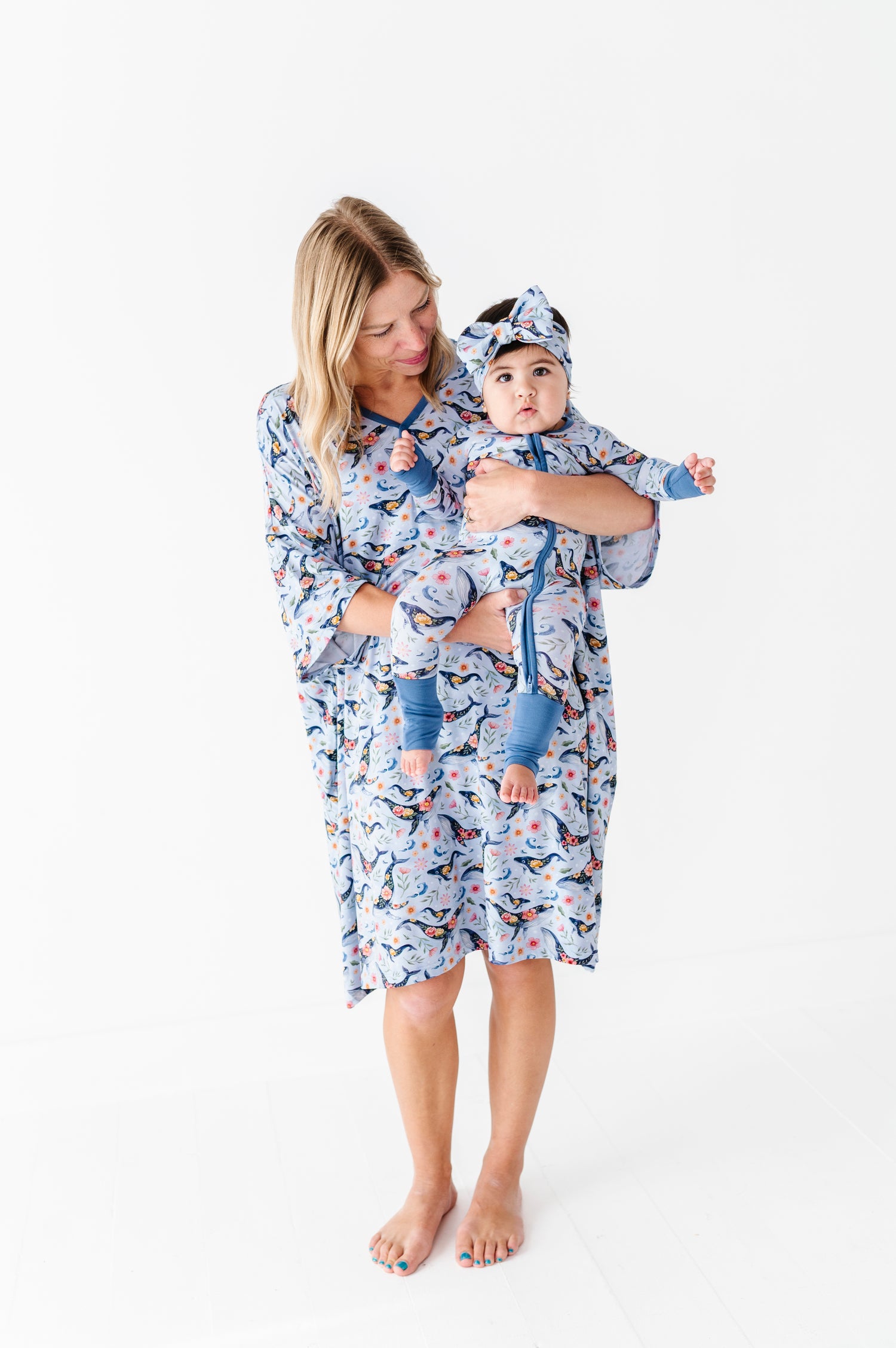 Blooming Whales Women's Muumuu Lounge Tee (ONE SIZE FITS XS - XXL)