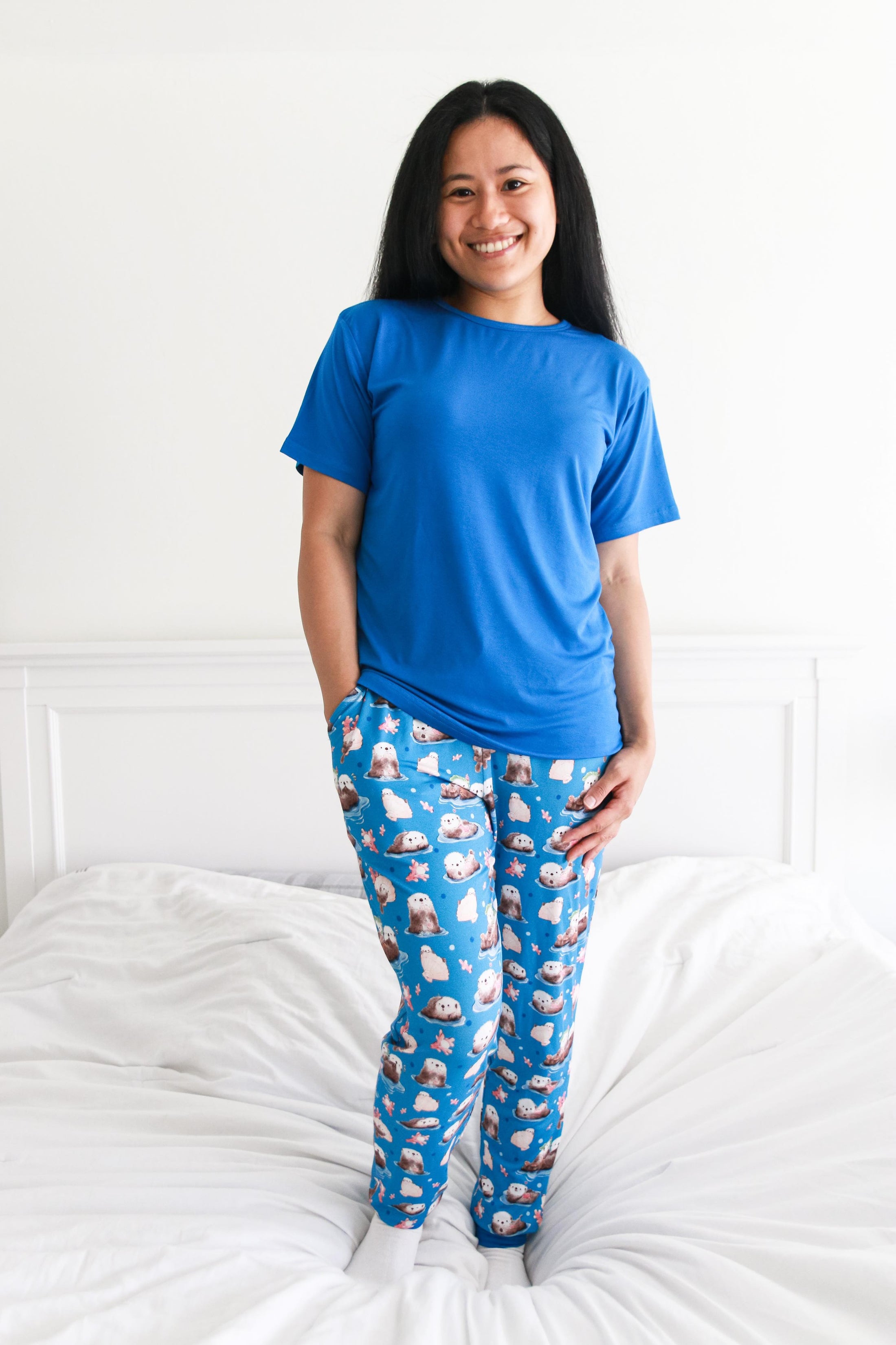 Made for Each Otter Women's Short Sleeve PJ Set BDLJ