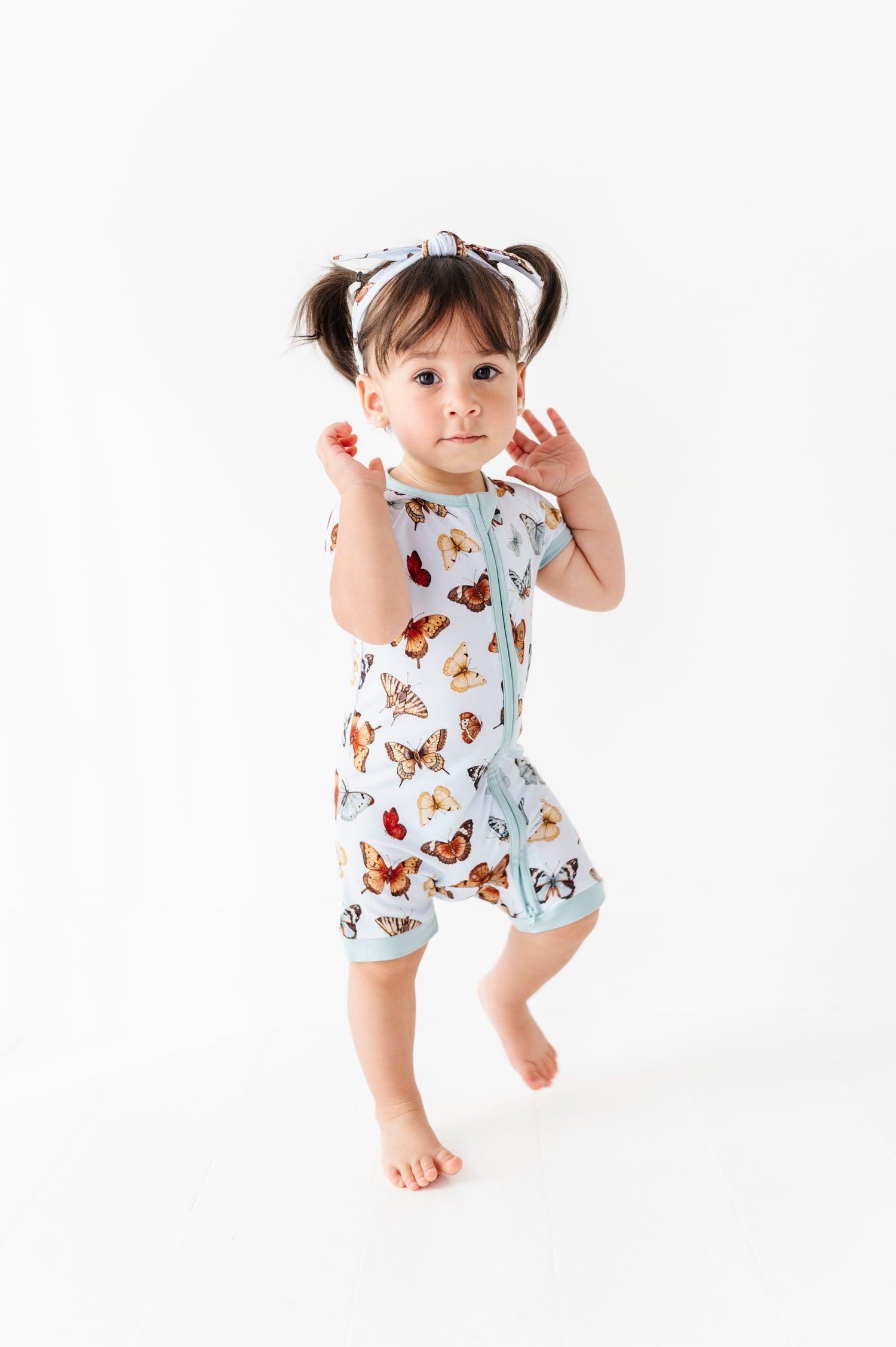 Butterfly Kisses Short Sleeve Romper