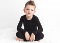 Load image into Gallery viewer, Midnight (Black) Ribbed Long Sleeve PJ's BDLJ
