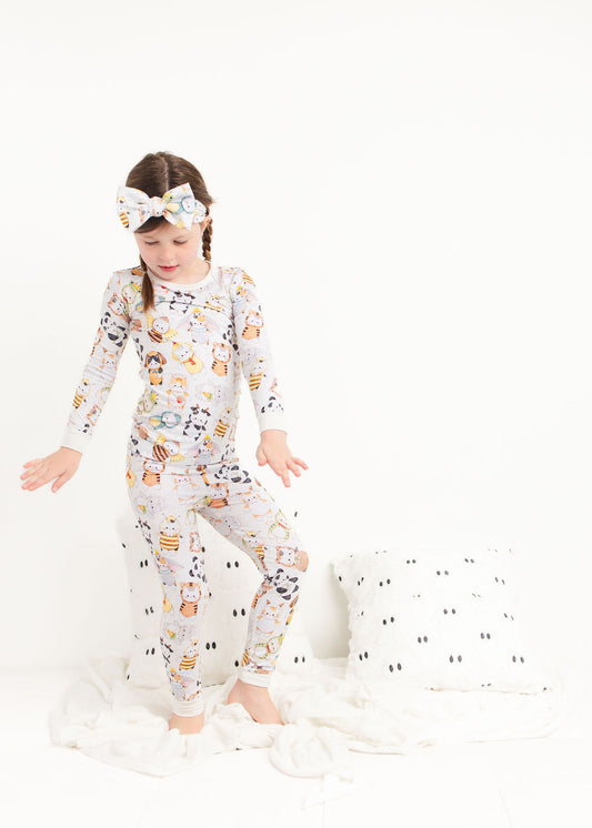 Meowster of Disguise Long Sleeve PJ's