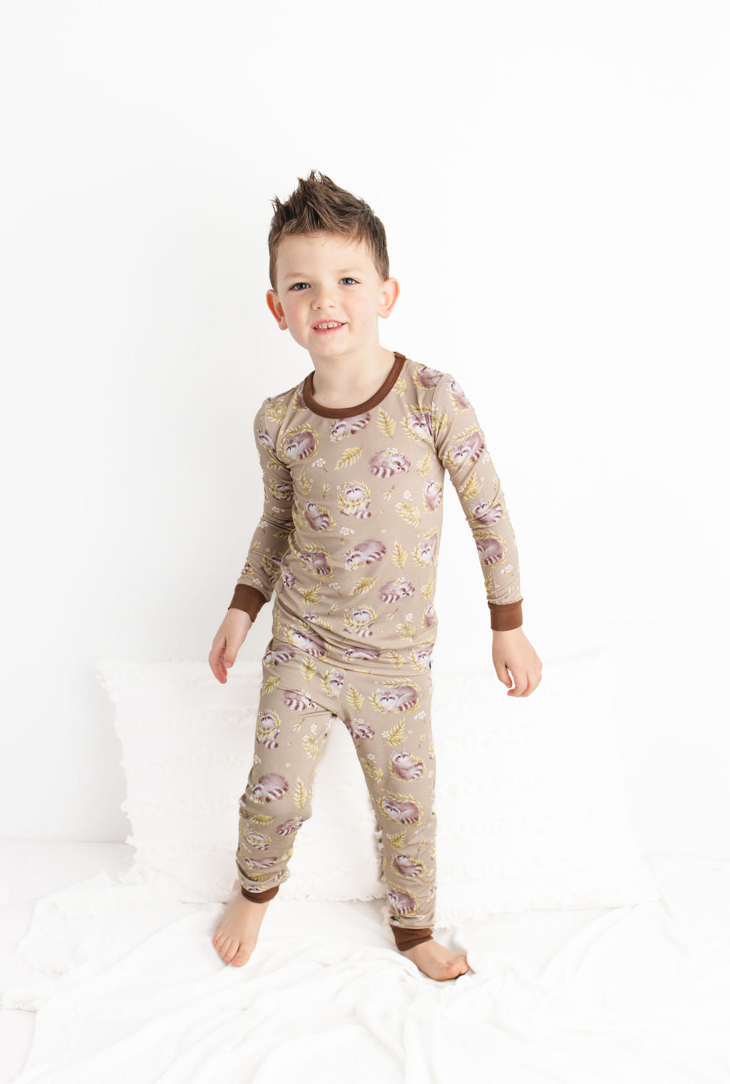 Raccoon Rascals Long Sleeve PJ's BDLJ