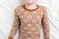 Load image into Gallery viewer, Copper Crescents Long Sleeve PJ's BDLJ
