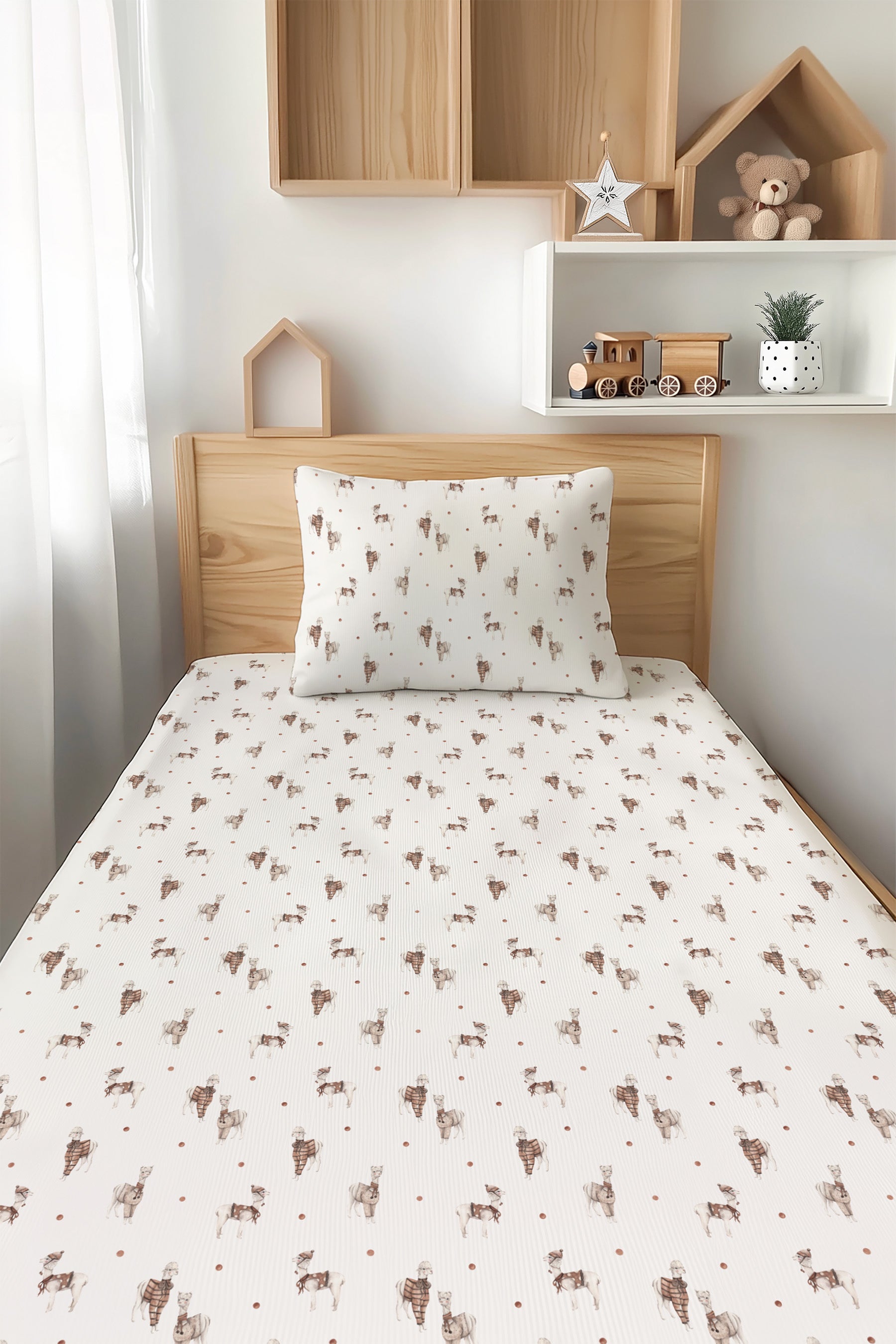Wooly Sleepy TENCEL™ Modal Twin Fitted Sheet and Pillowcase Set